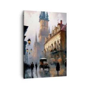 Obraz na plátně - Kouzlo pražského večera - 50x70 cm