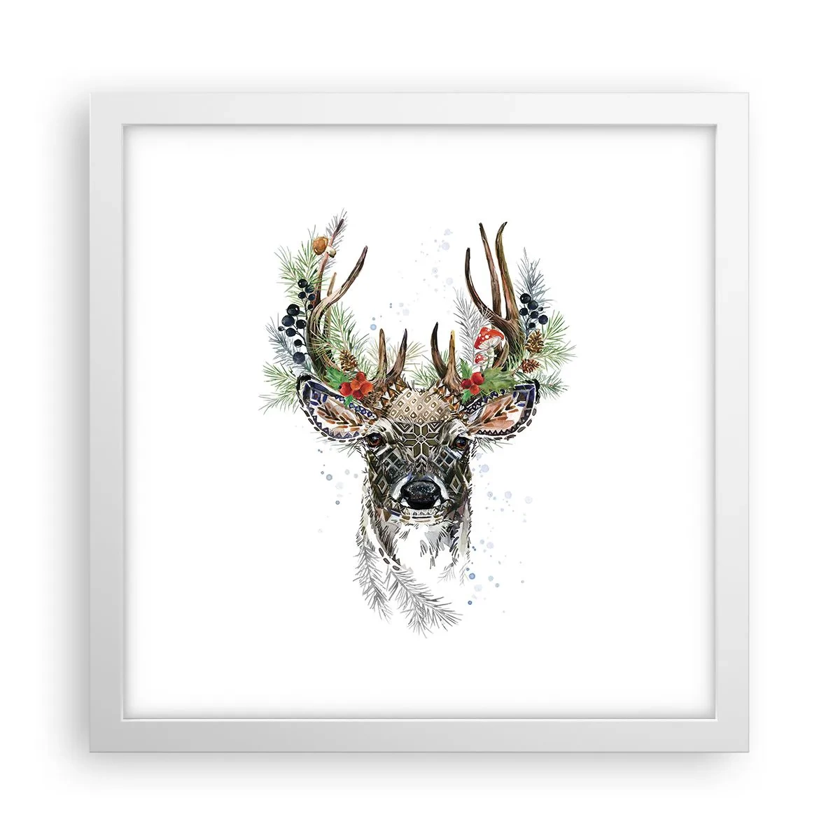 Plakát v bílém rámu - Ve slavnostním rouchu - 30x30 cm