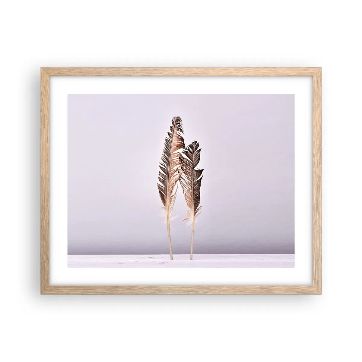 Plakát v rámu světlý dub - Proti nicotě - 50x40 cm