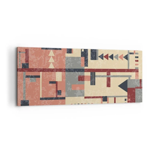 Obraz na plátně - Vodorovná a svislá kombinace - 100x40 cm