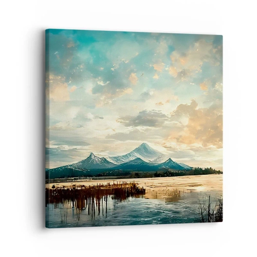 Obraz na plátně - Pod ochranou nebe - 30x30 cm