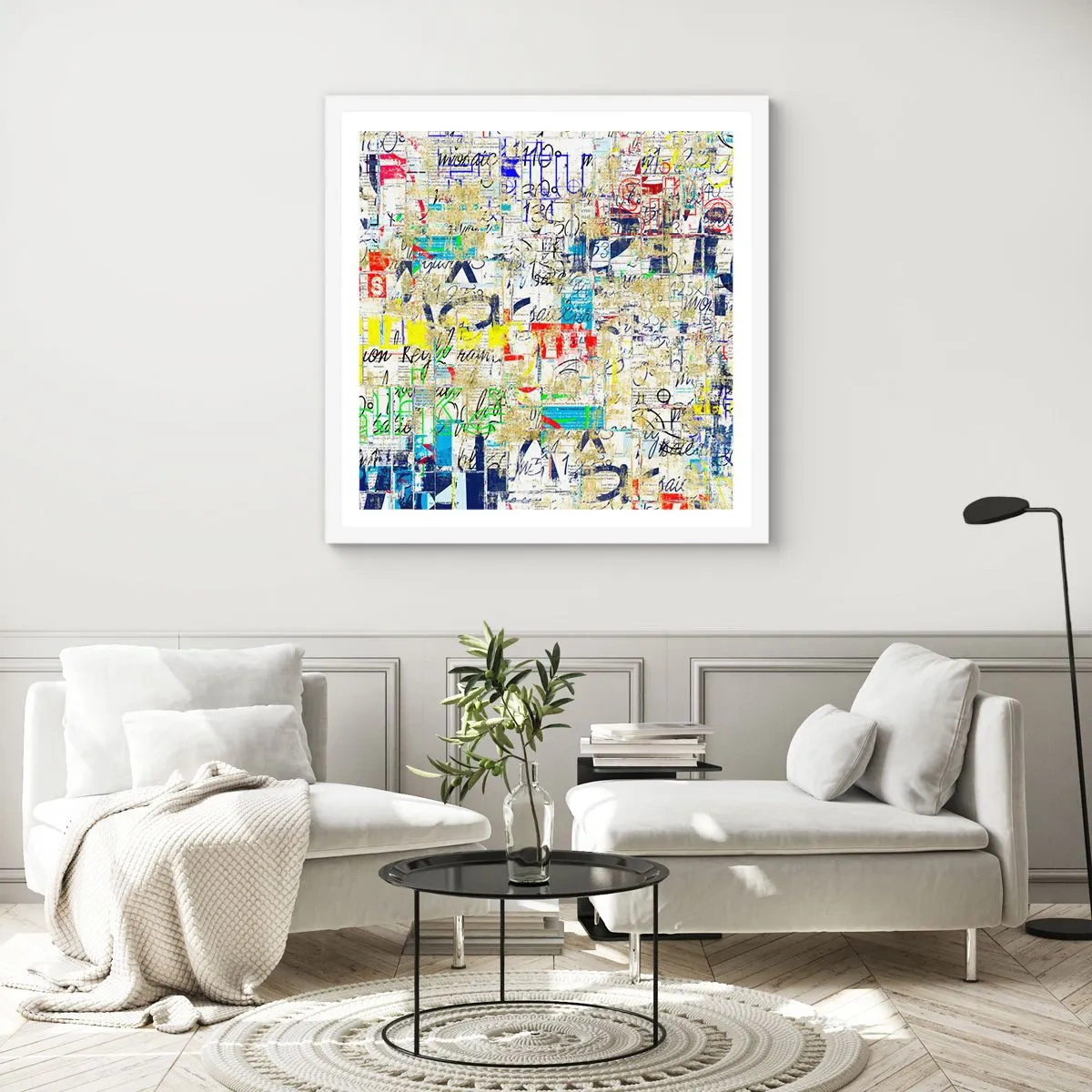 Plakát v bílém rámu - Prostě potěší oči - 40x40 cm