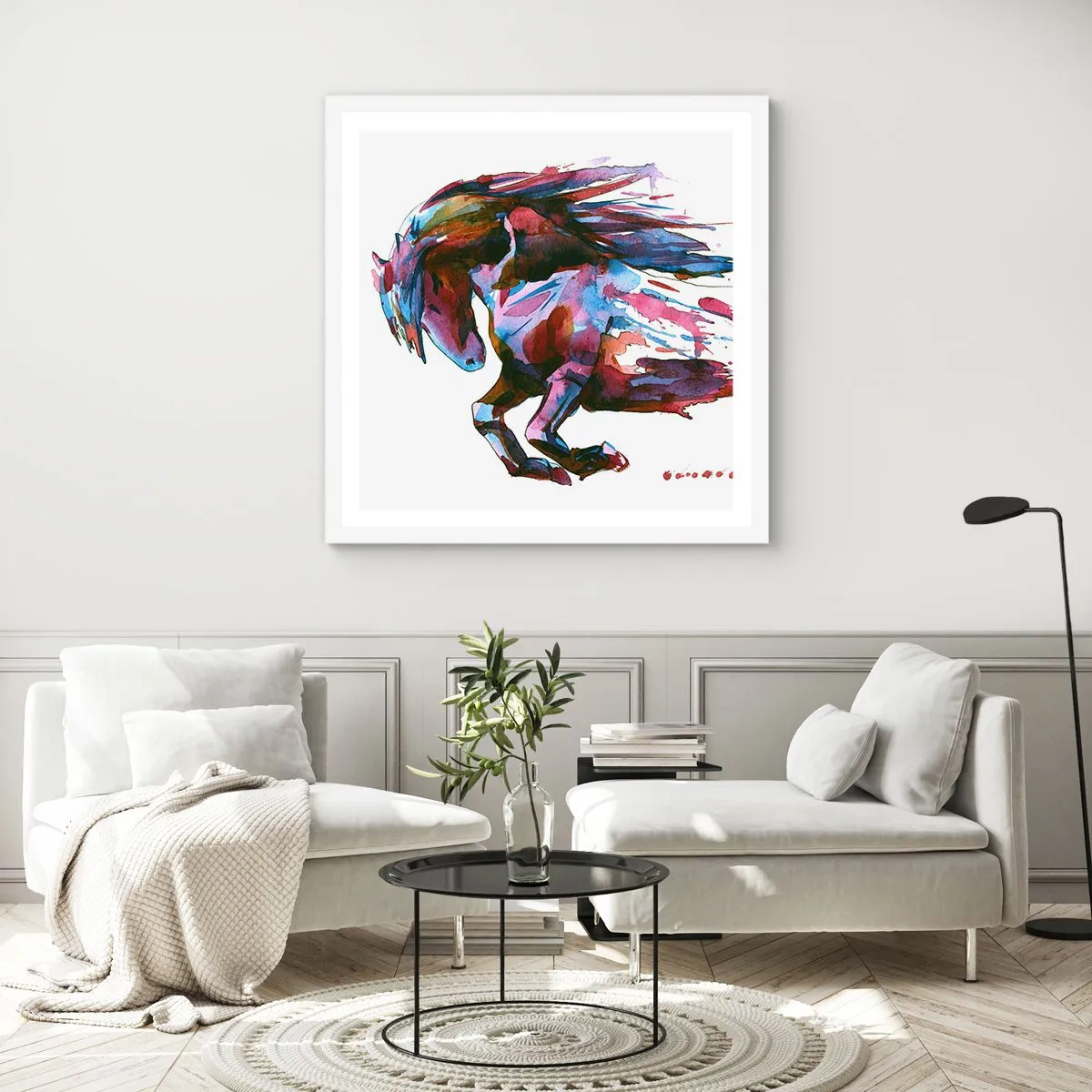 Plakát v bílém rámu - U vytržení - 40x40 cm