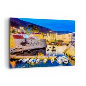 Obraz na plátně - Zářivá noc nad Jadranem - 100x70 cm