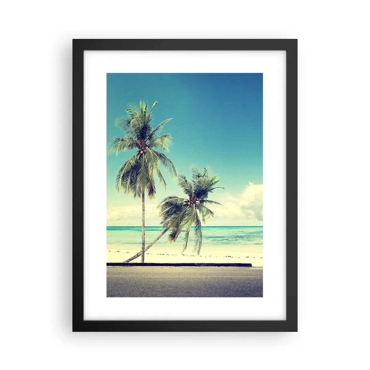 Plakát v černém rámu - Prázdniny, je čas začít - 30x40 cm