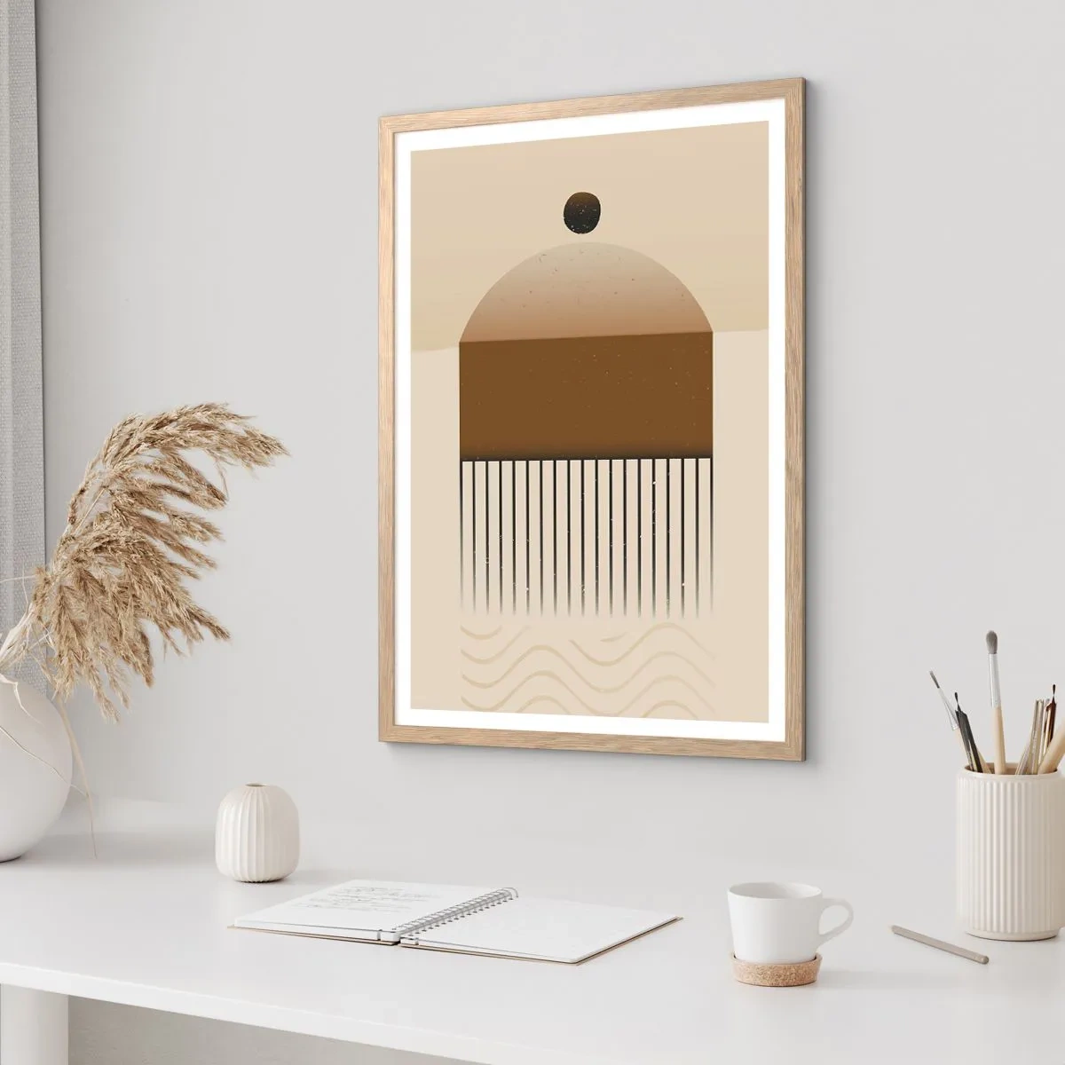 Plakát v rámu světlý dub - Různé stavy - 61x91 cm