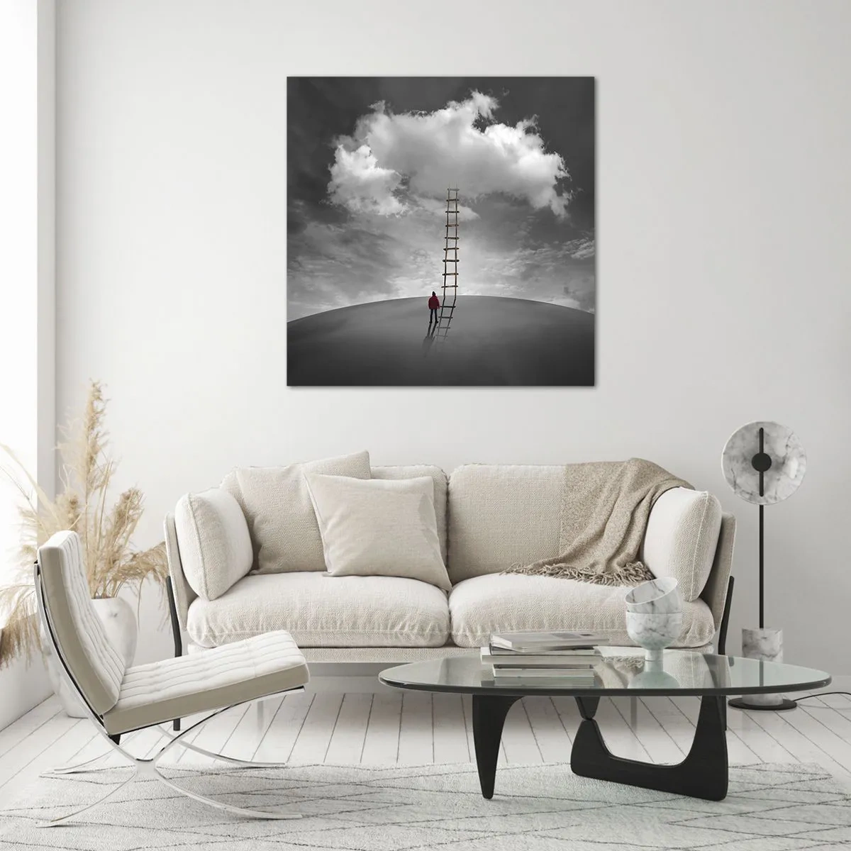 Obraz na skle - Všechno je možné - 50x50 cm