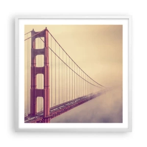 Plakát v bílém rámu - Mezi nebem a zemí - 60x60 cm