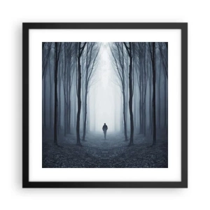 Plakát v černém rámu - A všechno jednoduché a jasné - 40x40 cm