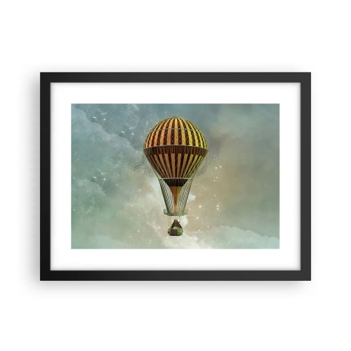 Plakát v černém rámu - Průkopnické lety - 40x30 cm