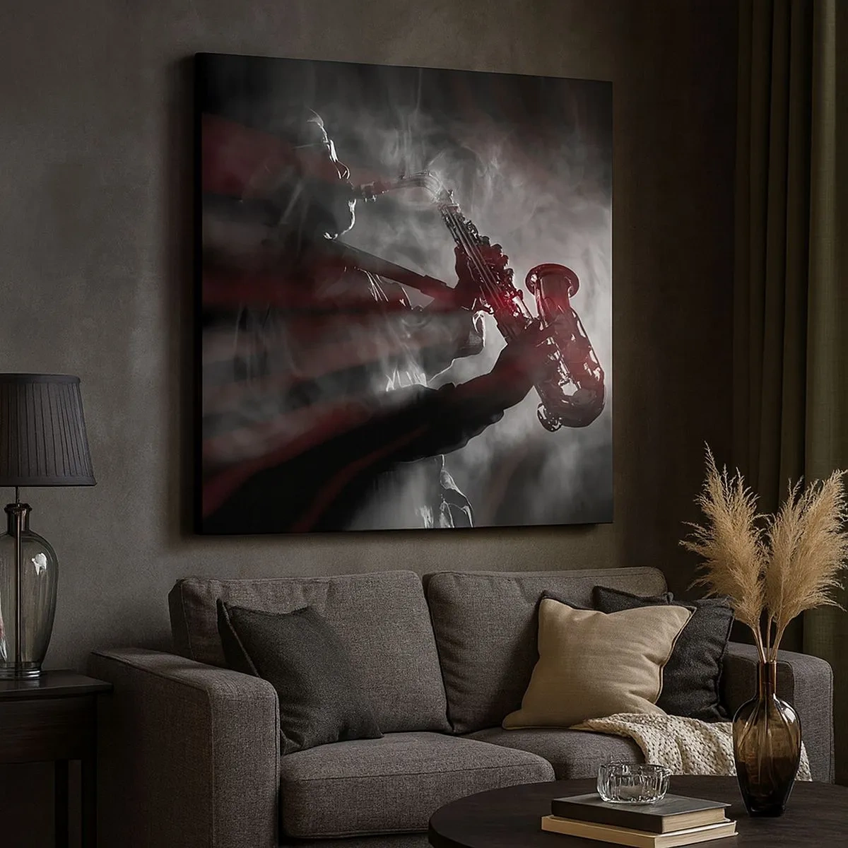 Obraz na plátně - V oparu jazzu - 30x30 cm