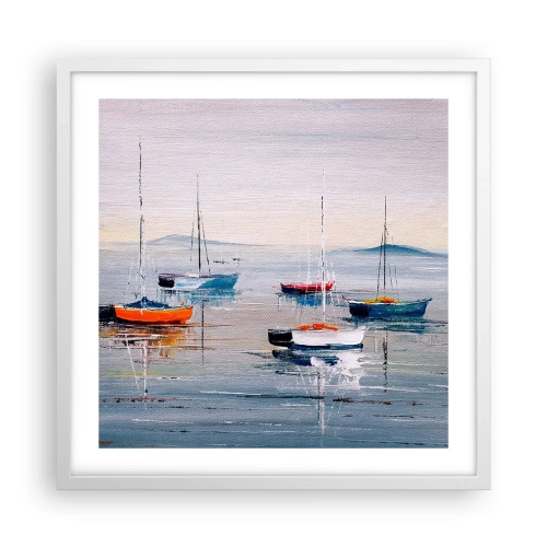 Plakát v bílém rámu - Zasloužený odpočinek - 50x50 cm