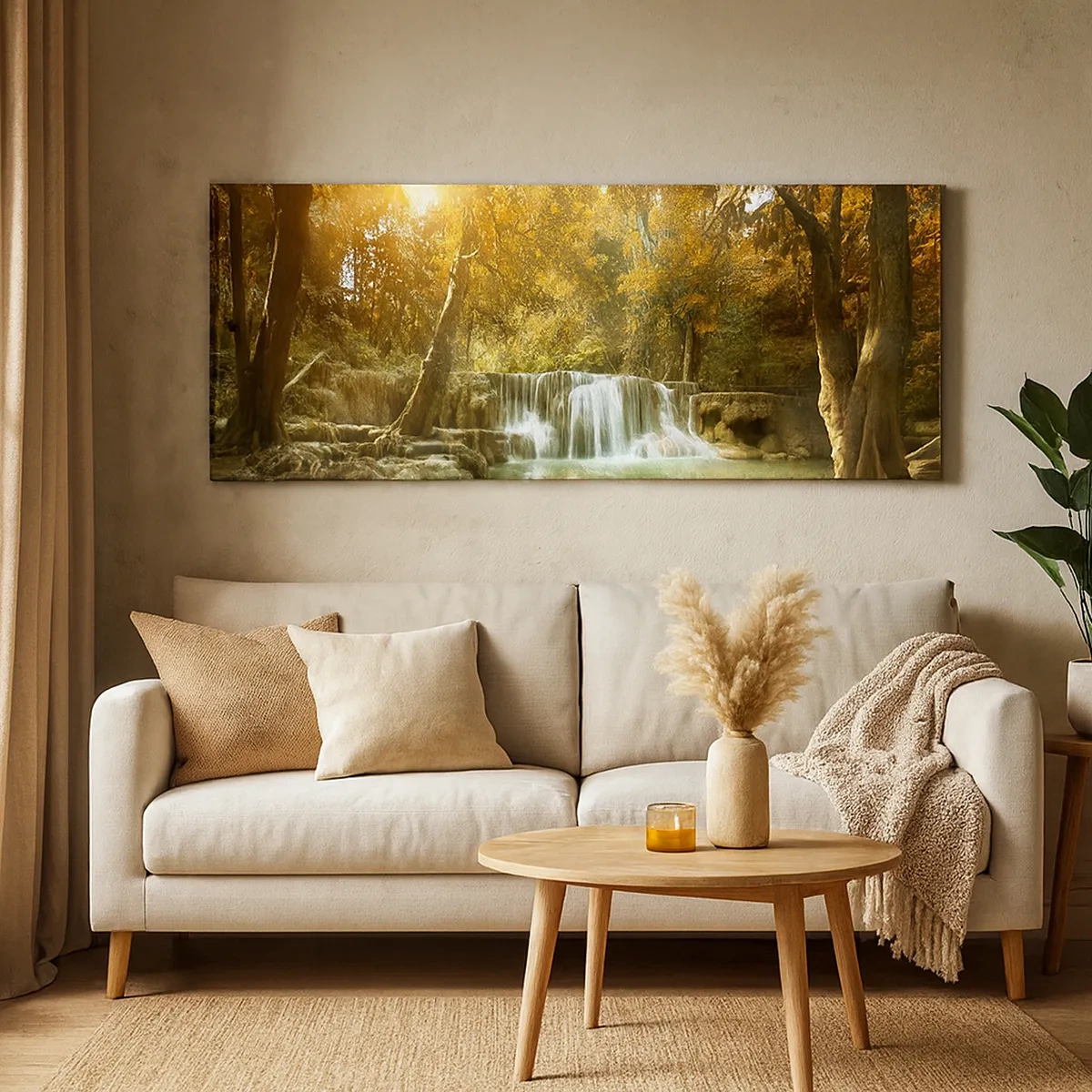 Obraz na plátně - Parkový vodopád - 30x30 cm