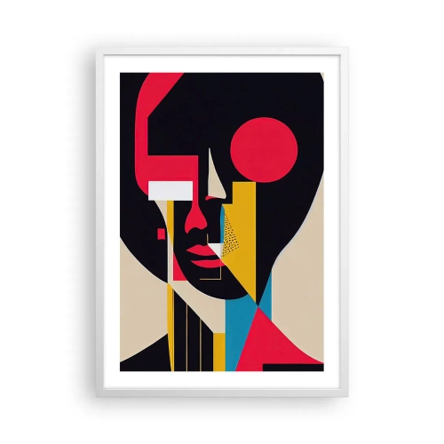 Plakát v bílém rámu - Její vnitřní svět - 50x70 cm