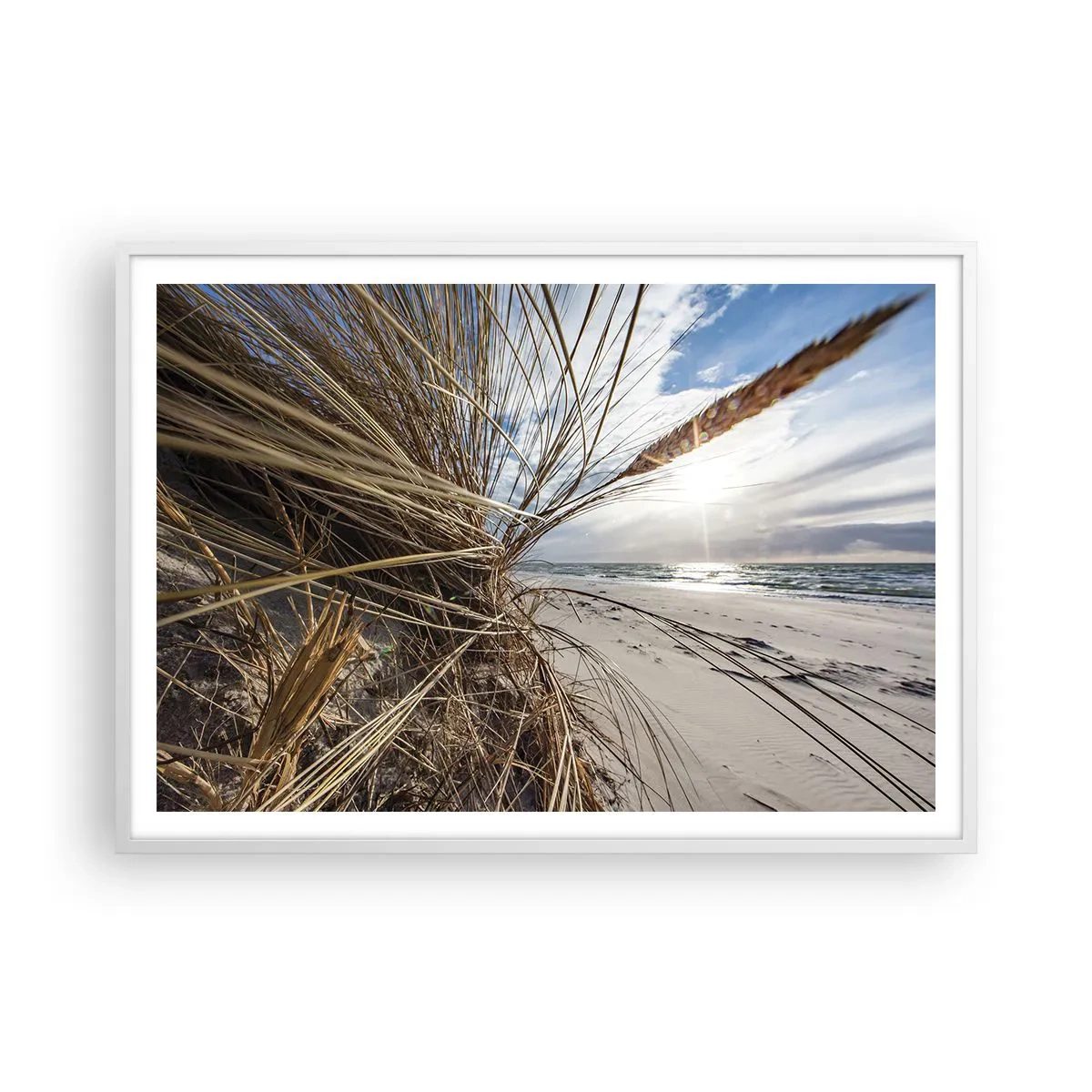 Plakát v bílém rámu - Setkání živlů - 100x70 cm