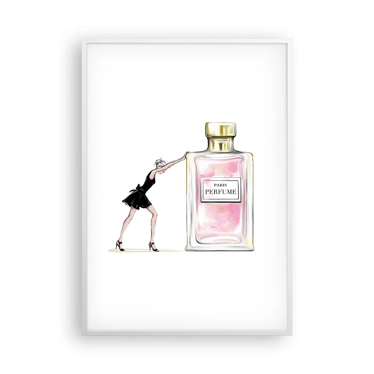 Plakát v bílém rámu - Podstata ženskosti - 70x100 cm