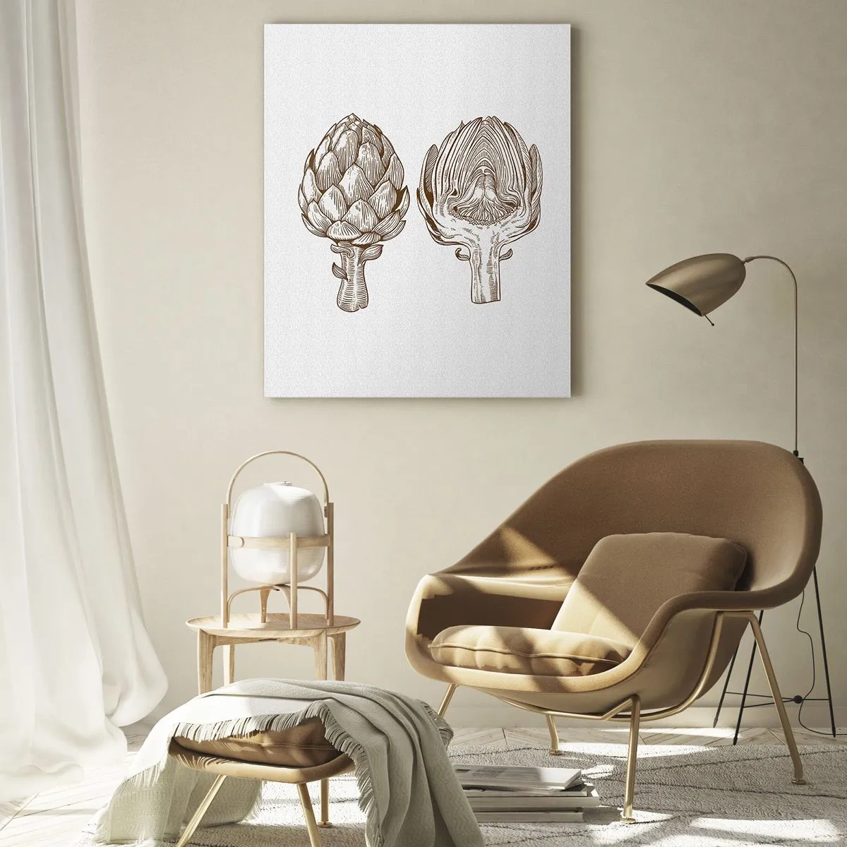 Obraz na skle - Hodiny anatomie - 50x70 cm