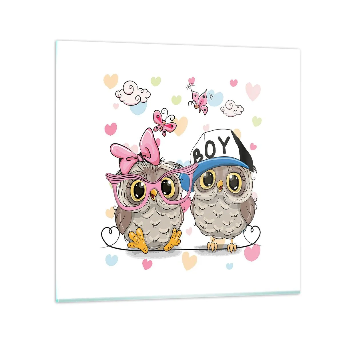 Obraz na skle - Milujme se! - 70x70 cm