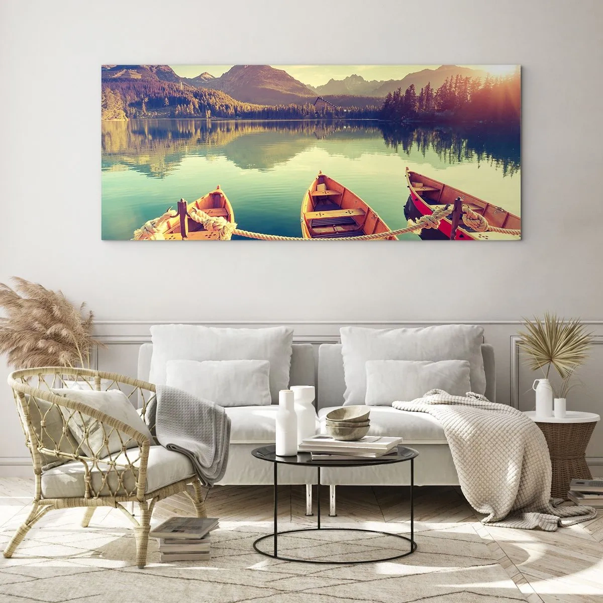 Obraz na skle - Žít podle jejich zákonů - 100x40 cm