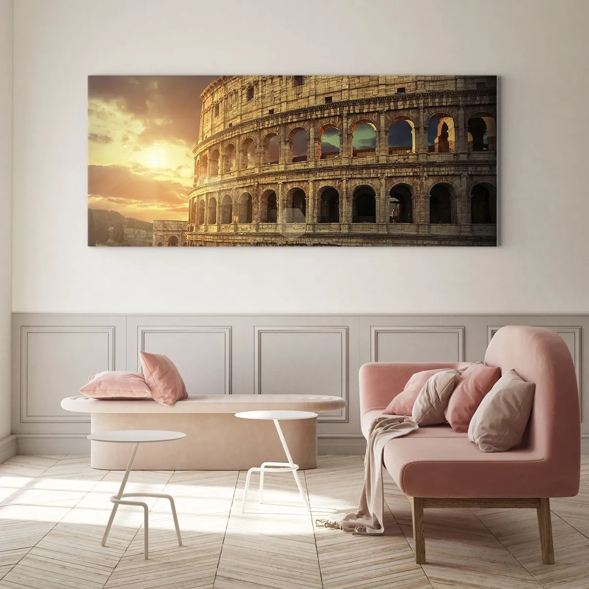 Obraz na skle - Kolosální dojem - 100x40 cm