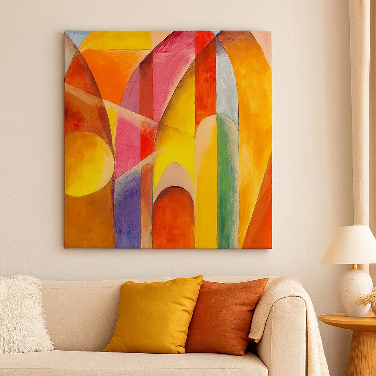 Obraz na plátně - Katedrála slunce - 30x30 cm