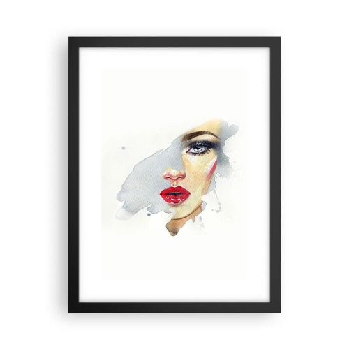 Plakát v černém rámu - Odraz v kapce vody - 30x40 cm