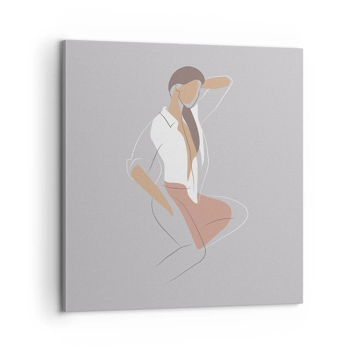 Obraz na plátně - Obrys půvabu - 60x60 cm