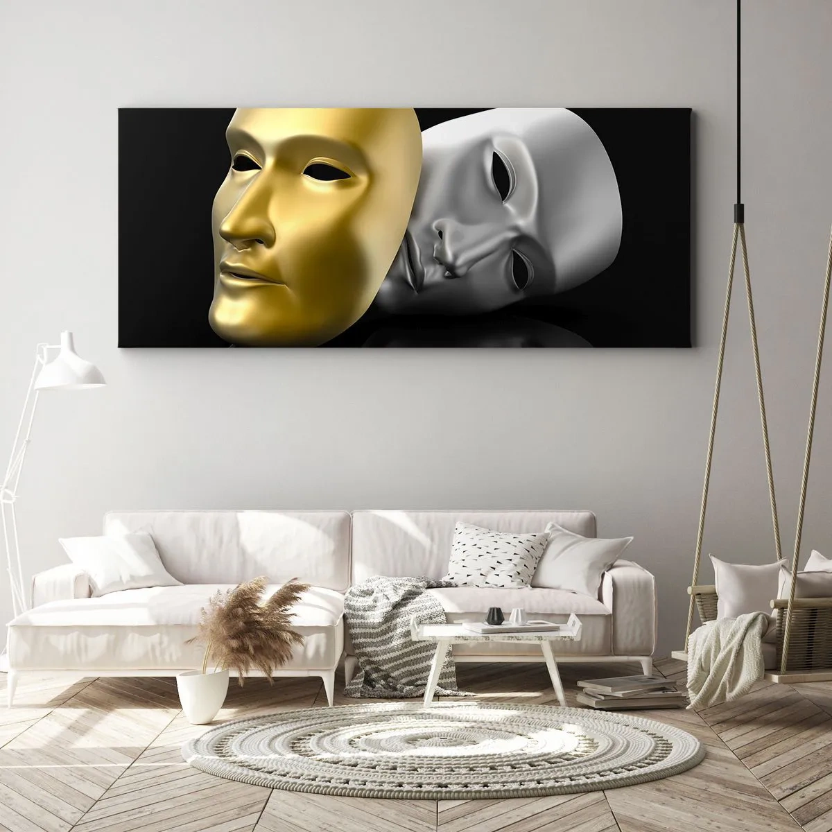Obraz na plátně - Život je divadlo - 100x40 cm