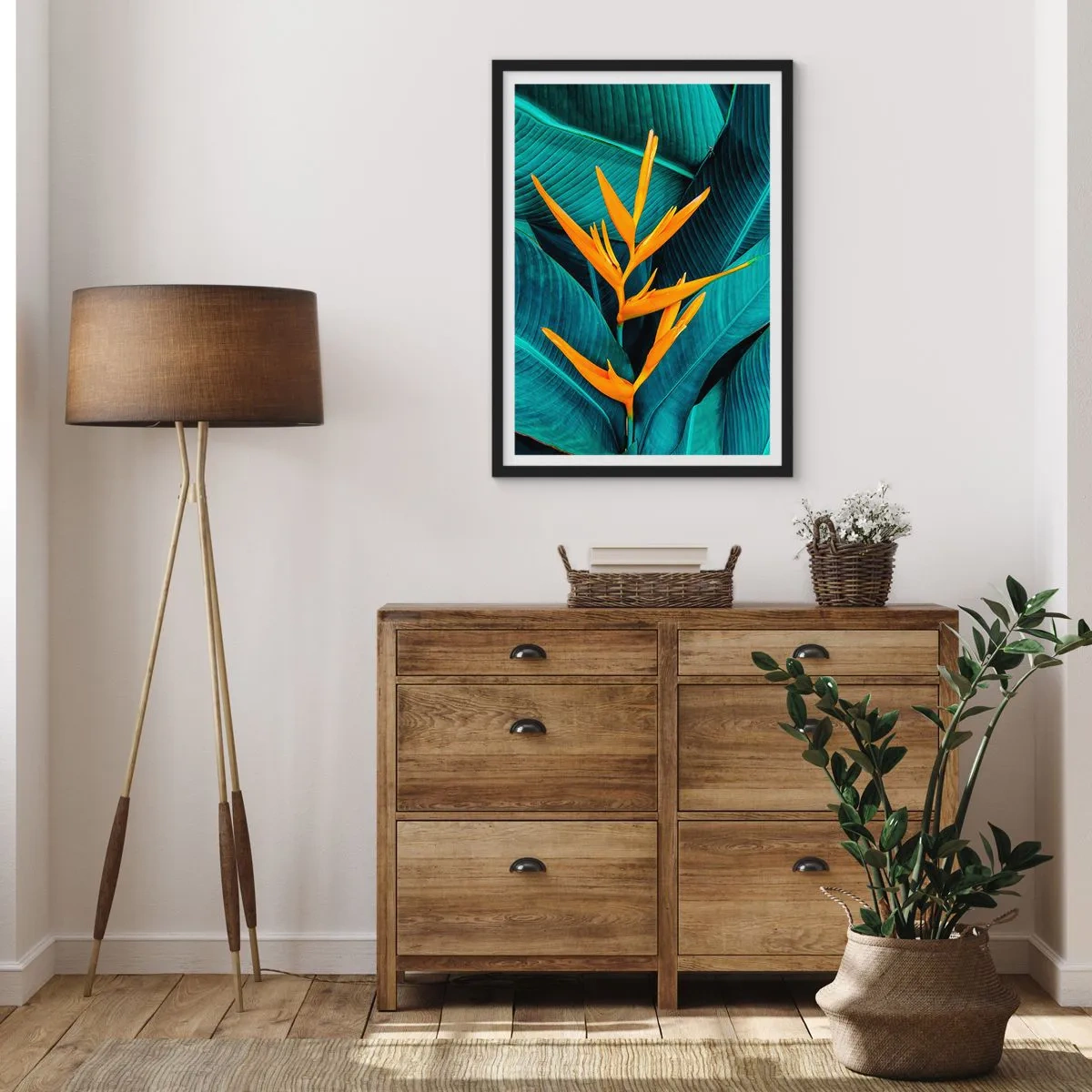 Plakát v černém rámu - Rajský květ - 70x100 cm