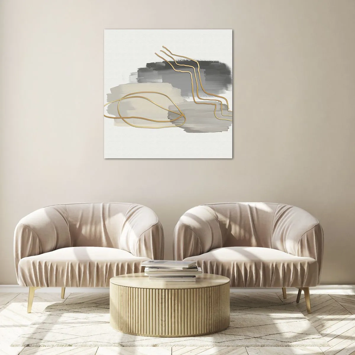 Obraz na skle - Trvání a pohyb - 70x70 cm