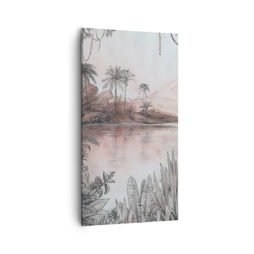 Obraz na plátně - Deník cestovatele z 19. století - 55x100 cm