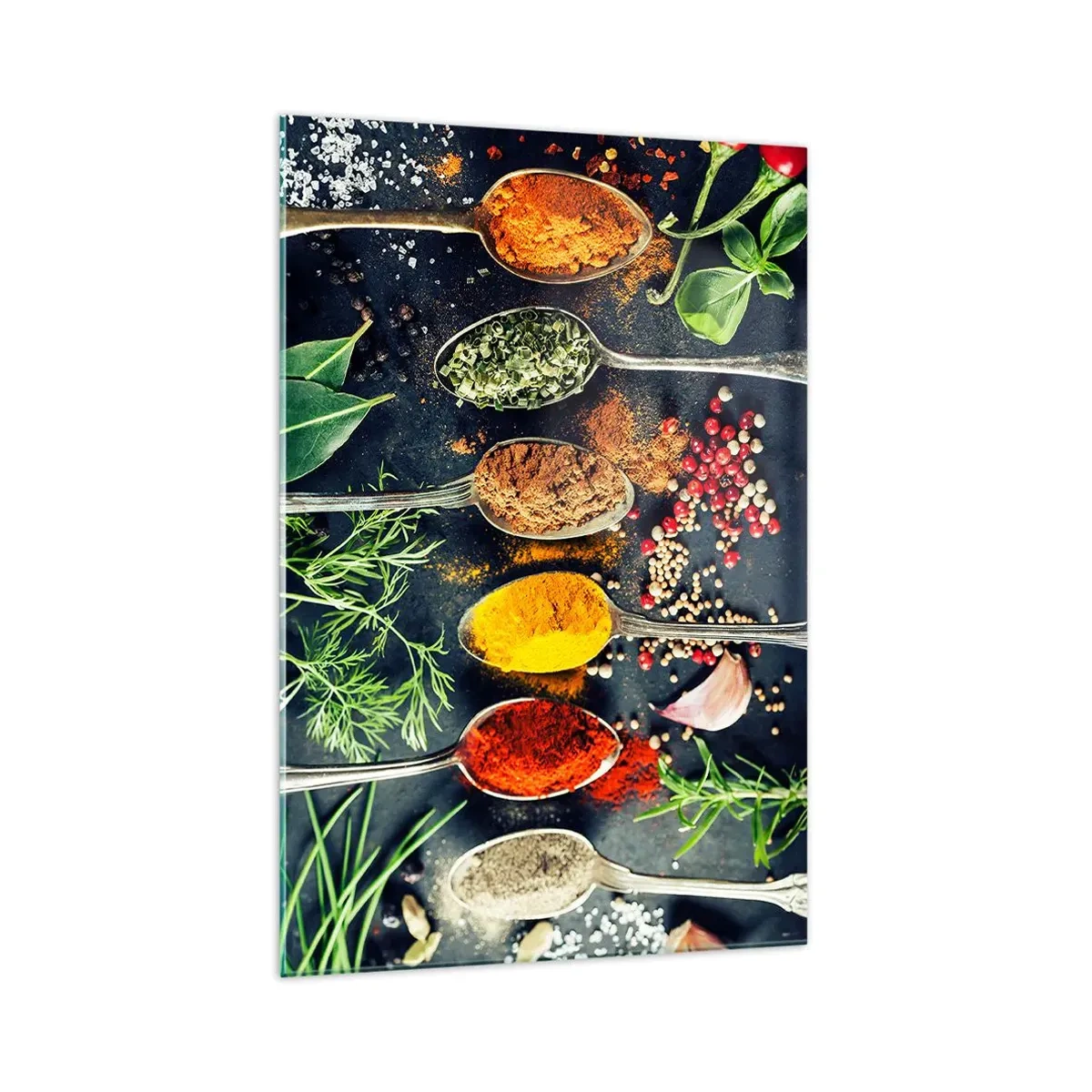 Obraz na skle - Kulinářská magie - 70x100 cm