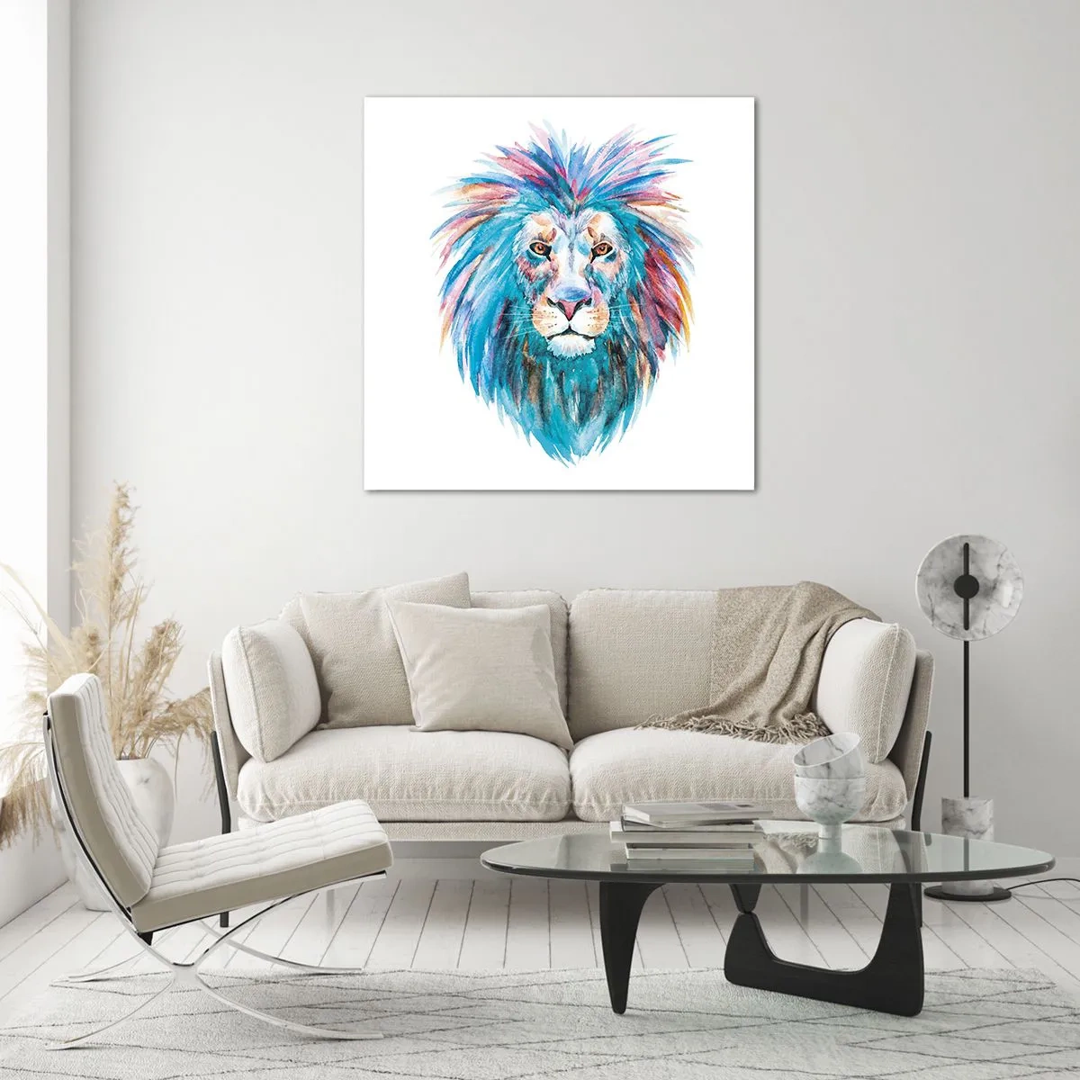 Obraz na skle - Elektrizující aura - 70x70 cm