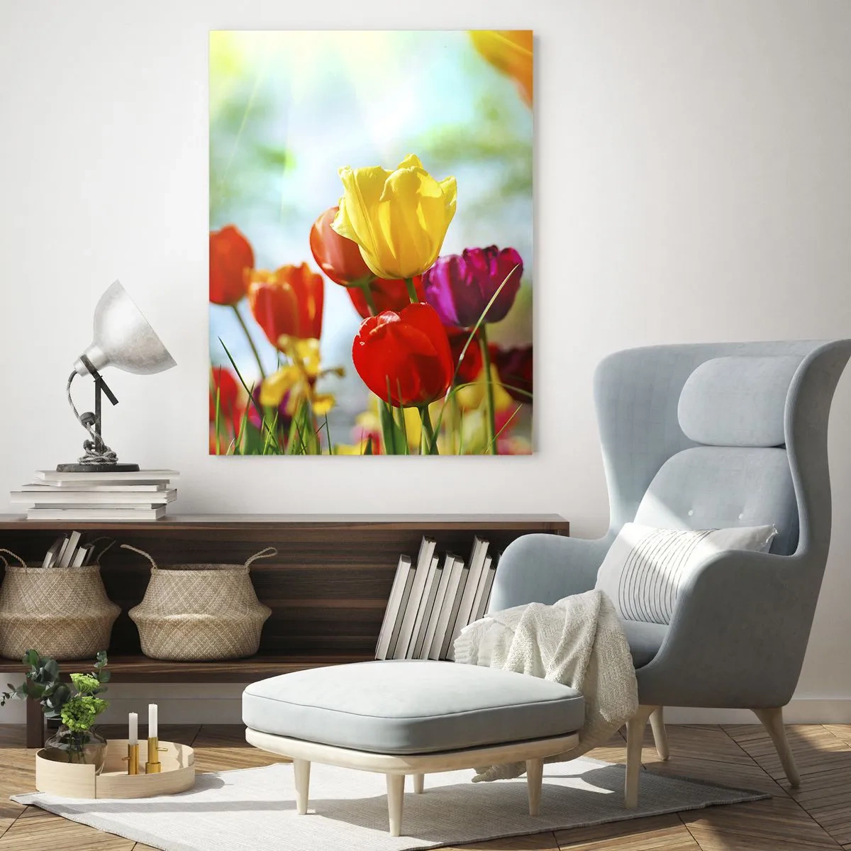 Obraz na skle - Všechny barvy slunce - 50x70 cm