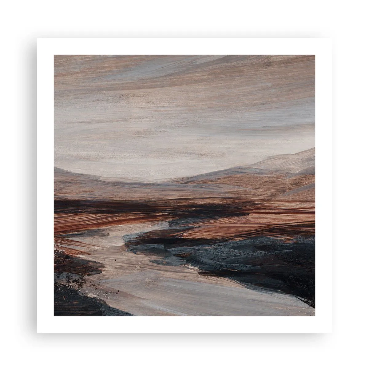 Plakát - Klidné údolí - 60x60 cm