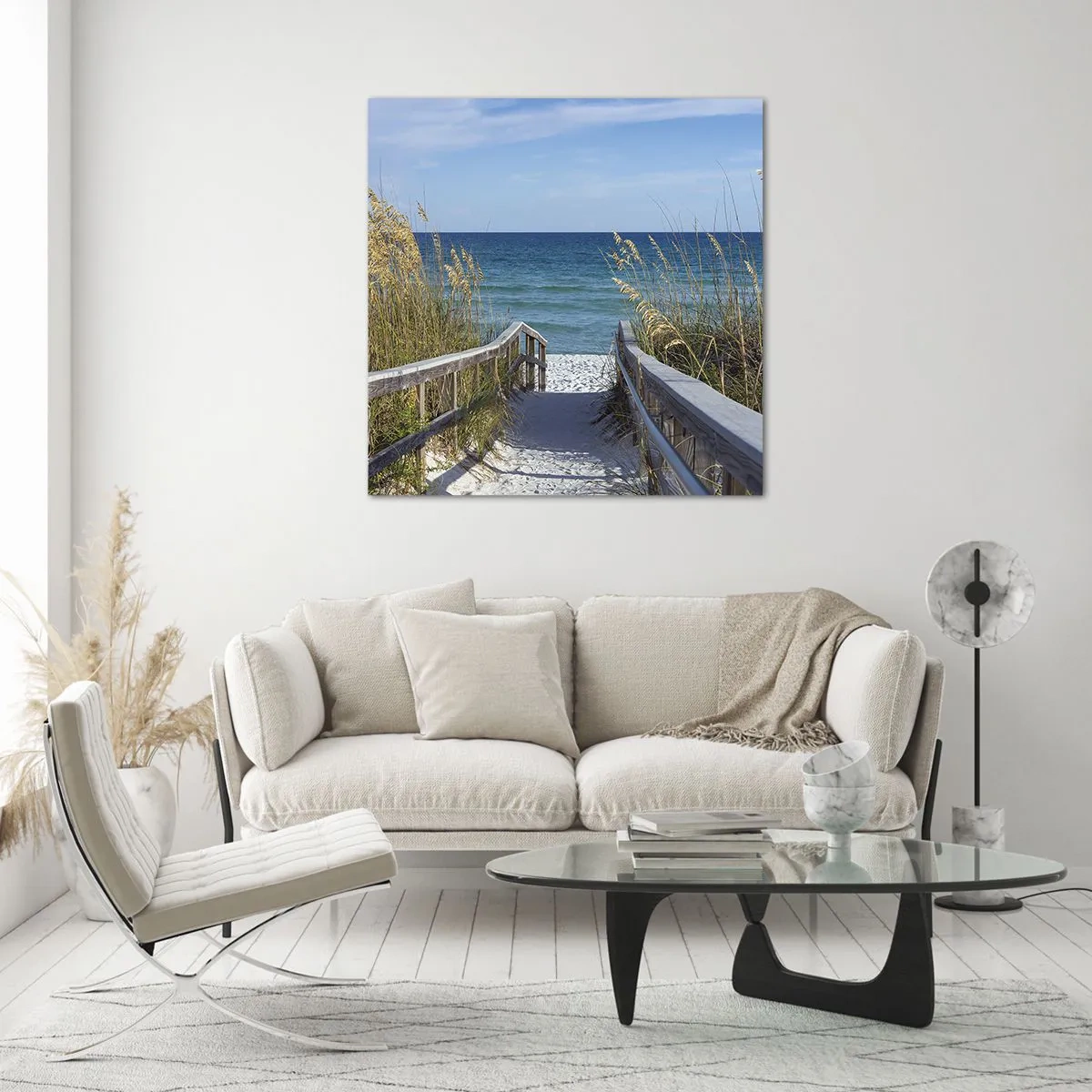 Obraz na skle - Na slunci, ve větru - 70x70 cm