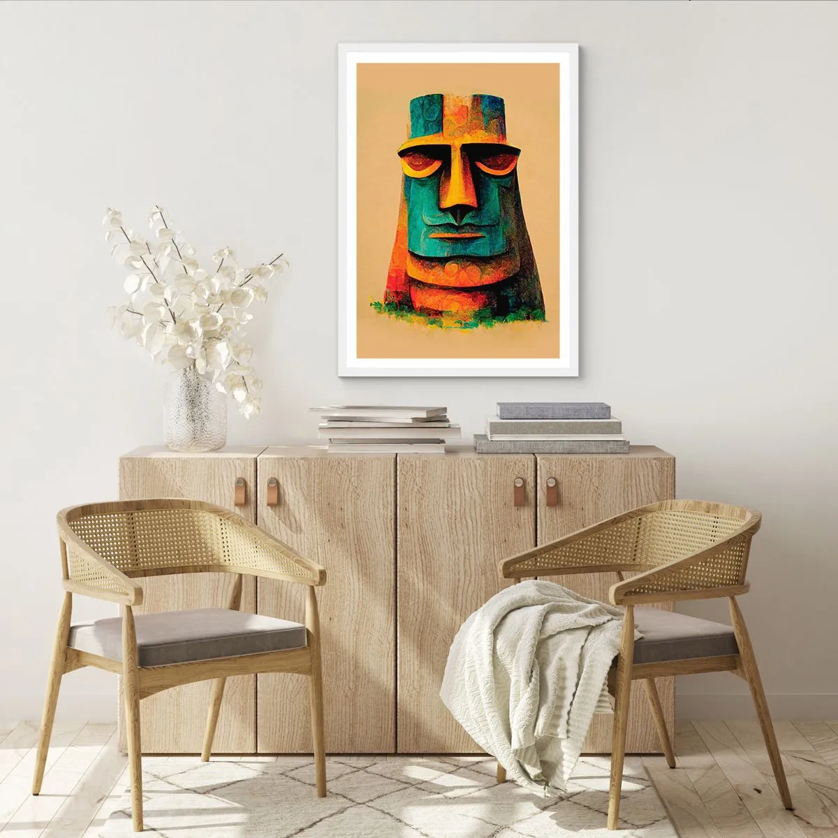 Plakát v bílém rámu - Sošný, ale sympatický - 61x91 cm