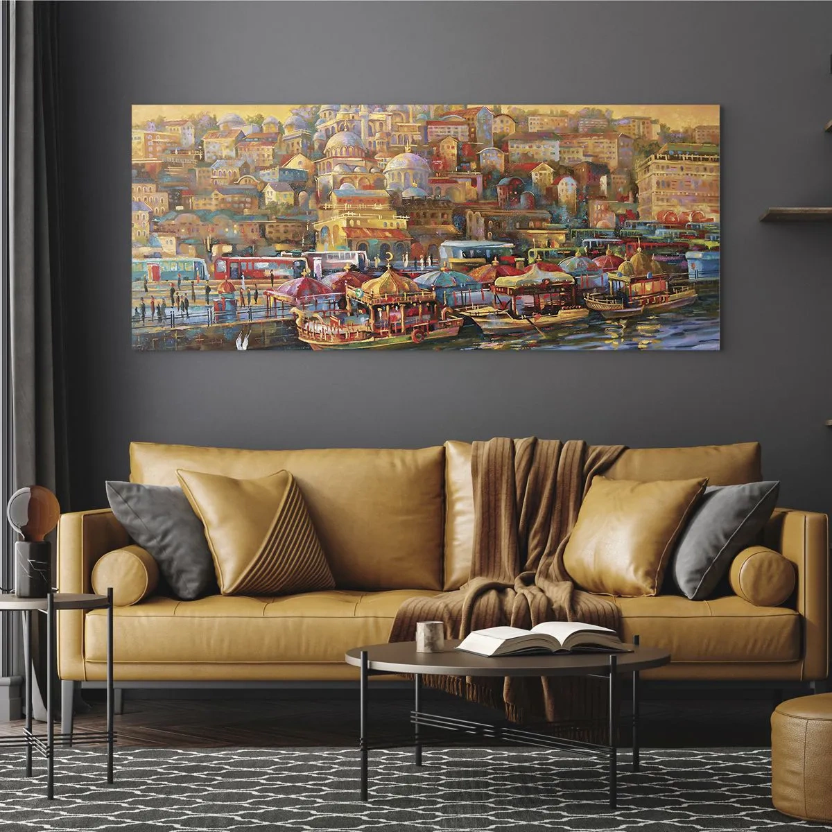 Obraz na skle - Istanbulský příběh - 120x50 cm