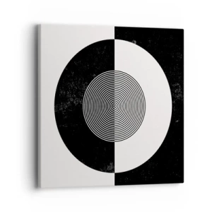 Obraz na plátně - Harmonie v černé a bílé - 40x40 cm
