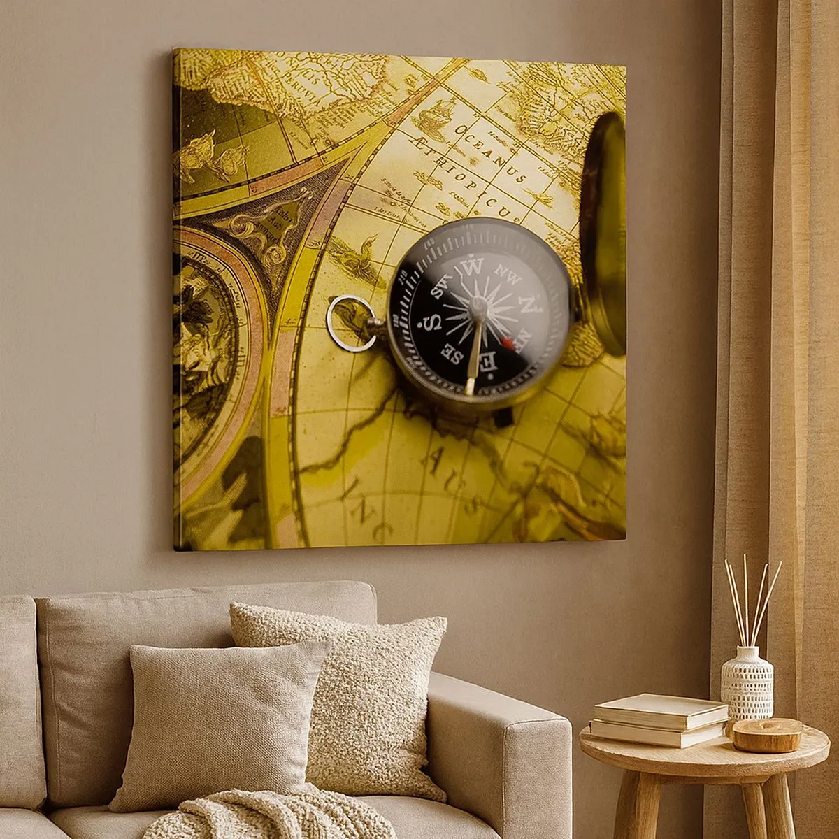 Obraz na plátně - Co tak na konec světa? - 30x30 cm