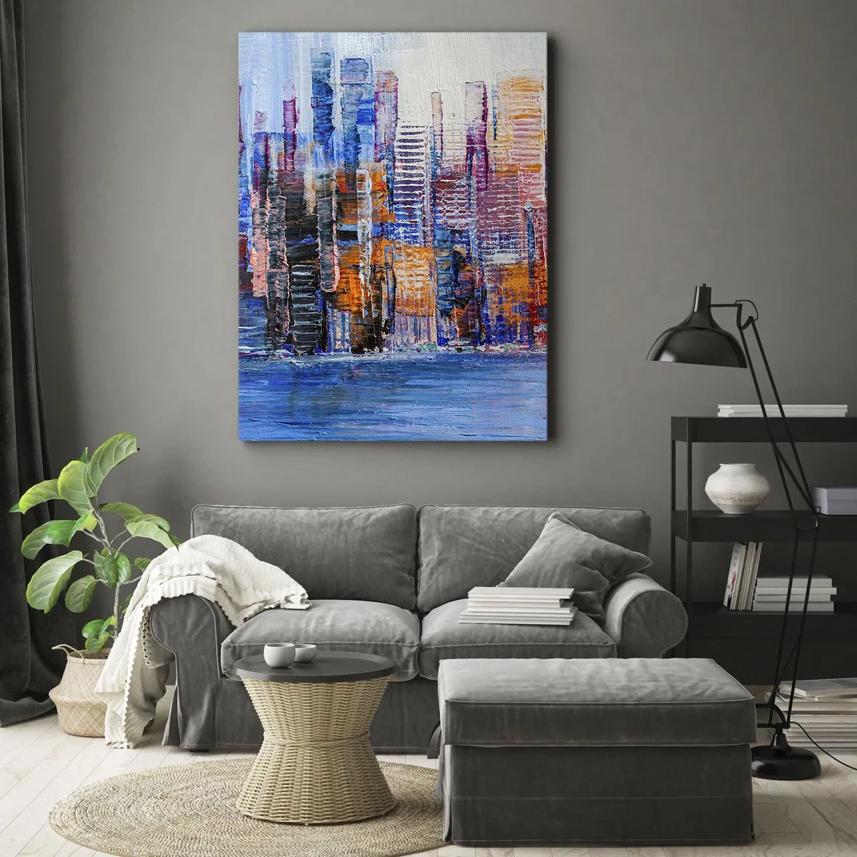 Obraz na plátně - Radostná metropole - 50x70 cm