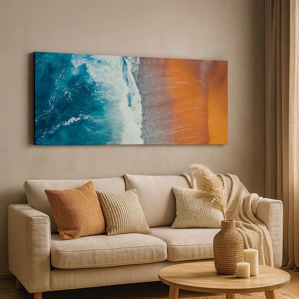 Obraz na plátně - Dotek oceánu - 100x40 cm