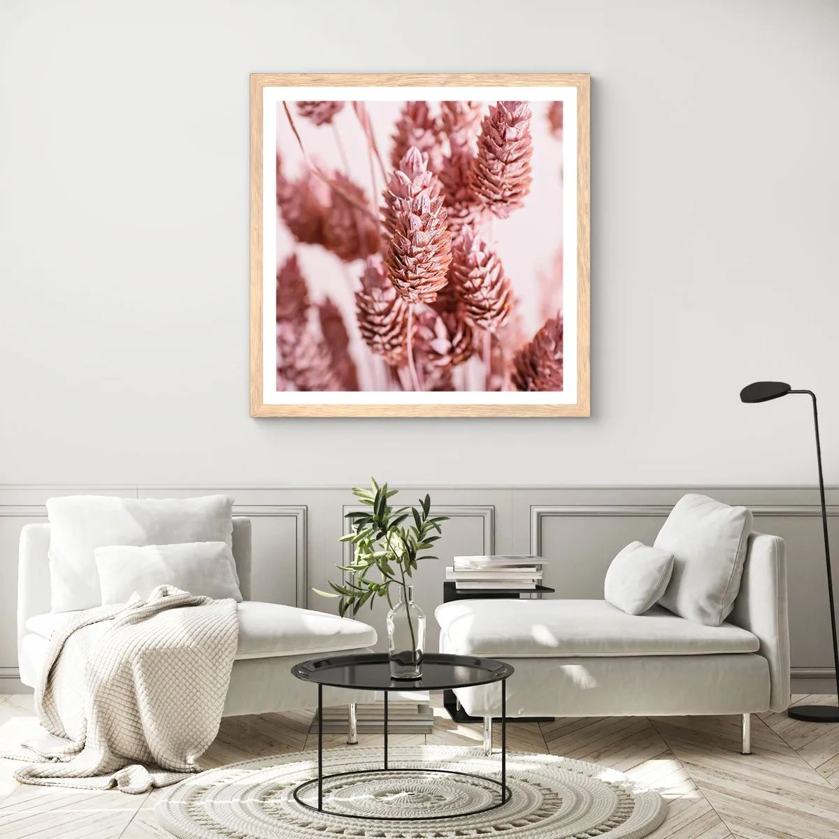 Plakát v rámu světlý dub - Zdánlivě nenápadné - 40x40 cm