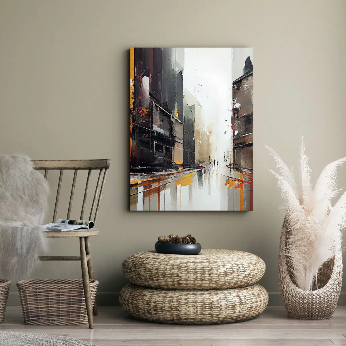 Obraz na plátně - Deštivý den - 70x100 cm