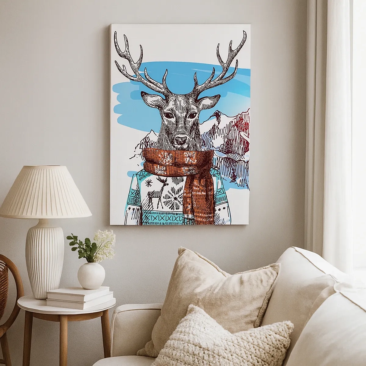 Obraz na plátně - Ani jelen nemrzne  - 50x70 cm