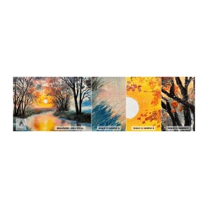 Fototapeta Vzorek Standard Eco - Podzimní nádech - Krajina, Řeka, Stromy - 100x30 cm