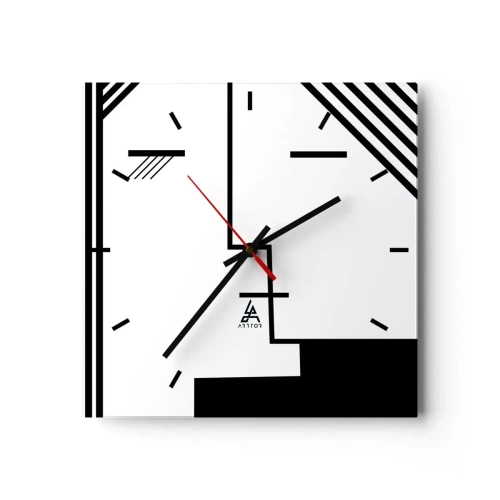 Nástěnné hodiny - Prostě polibek - 30x30 cm