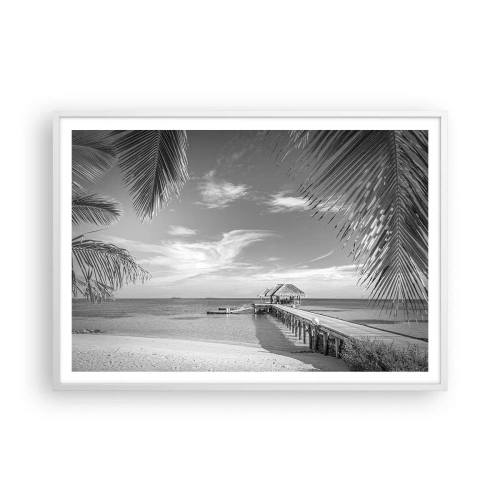 Plakát v bílém rámu - Vzpomínka nebo sen? - 100x70 cm