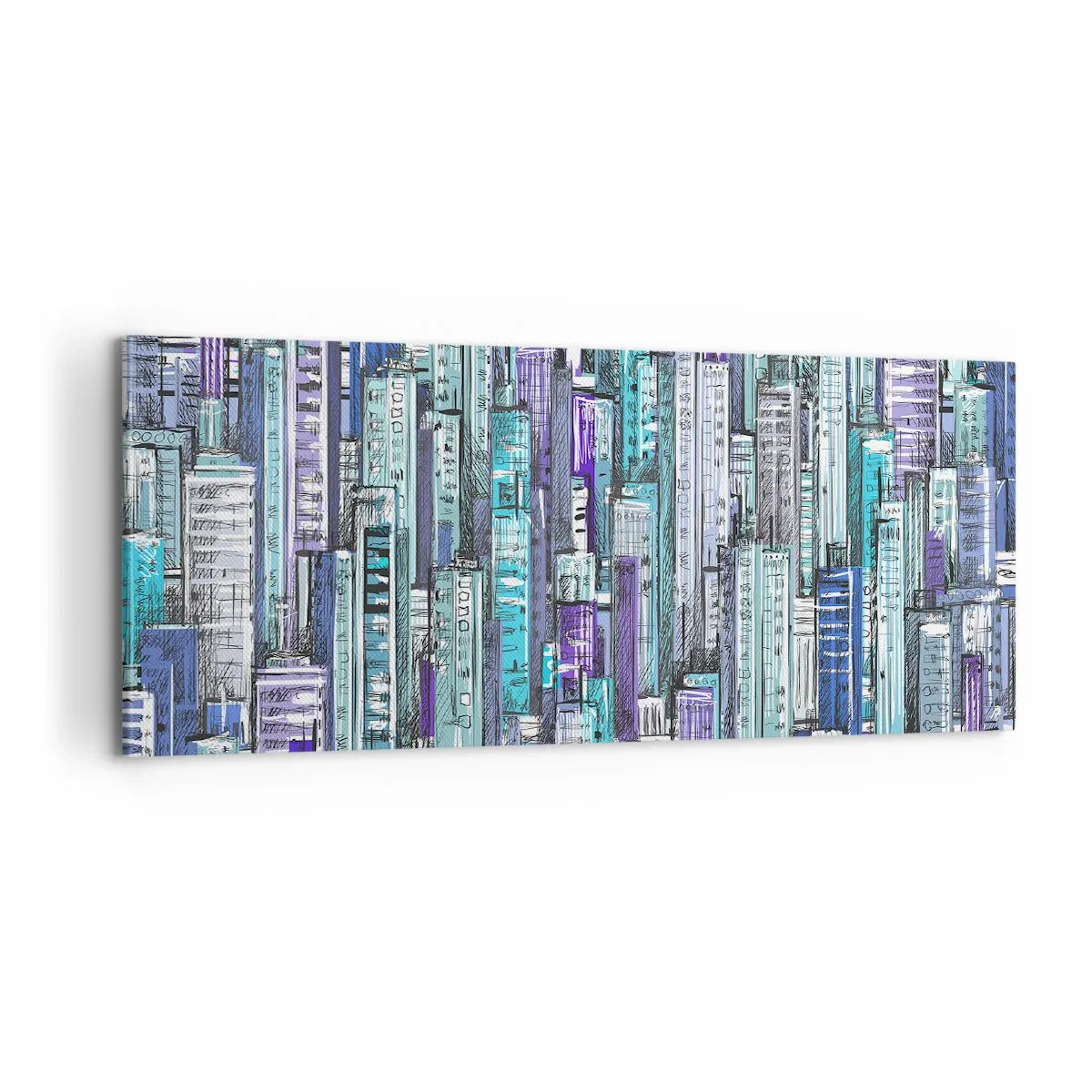 Obraz na plátně - Zmodralé od nebe - 100x40 cm