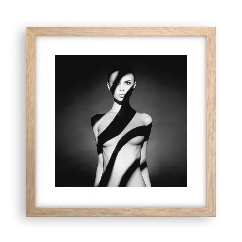 Plakát v rámu světlý dub - V záři i ve stínu - 30x30 cm